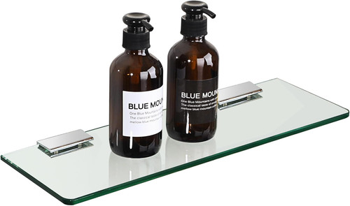 Floating glass shelves - floating, for